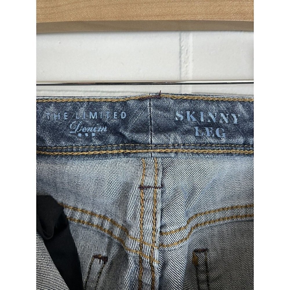 The Limited Denim Skinny Leg Dark Blue Jeans 917 Womens 6 - Picture 7 of 12